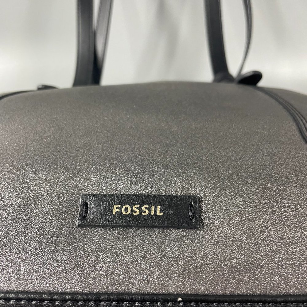 Fossil Silver-Gray Sparkly Tote Bag - Picture 10 of 15